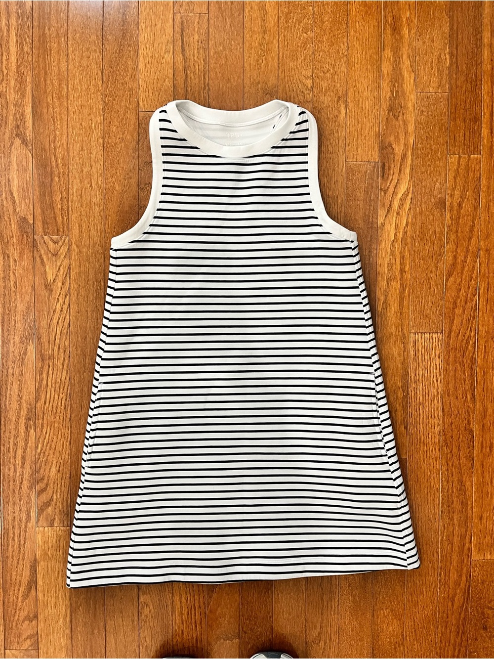 Abercrombie YPB Women’s Black & White Striped Tank Dress